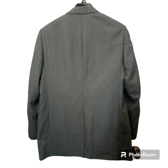 Saddlebred Gray Blazer Suit Jacket Coat Size 42L - Picture 12 of 13